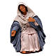 Virgem Maria sentada para presépio napolitano com figuras 14 cm altura média s1