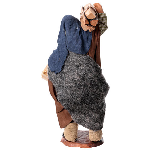 Uomo con legna 14 cm presepe napoletano 4
