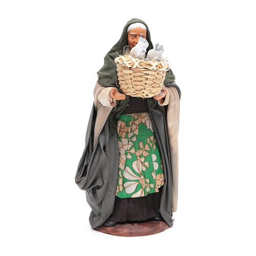 Woman with basket 14cm Neapolitan Nativity 1