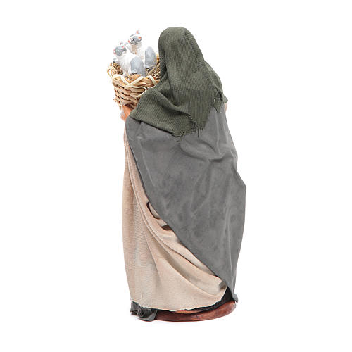 Woman with basket 14cm Neapolitan Nativity 3