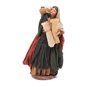 Woman with fabric 14cm Neapolitan Nativity