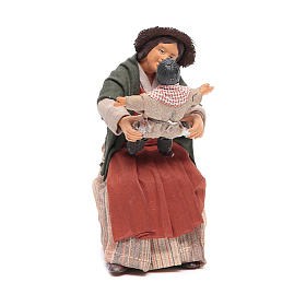 Mother with child 14cm Neapolitan Nativity