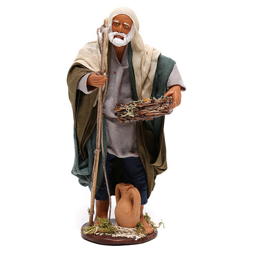Old fisherman 14cm Neapolitan Nativity figurine 1