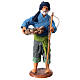 Pescatore anziano con cesto 16 cm presepe napoletano s1