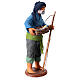 Pescatore anziano con cesto 16 cm presepe napoletano s3
