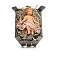 Dzieciątko Jezus w kołysce z drewna 14 cm szopka neapolitańska s1