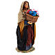 Woman with flowers basket cm Neapolitan Nativity figurine s4