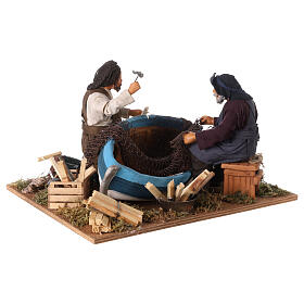 Neapolitan nativity scene fishermen scene 24 cm