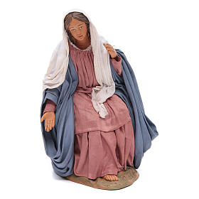 Sitting Mary 30cm Neapolitan Nativity figurine