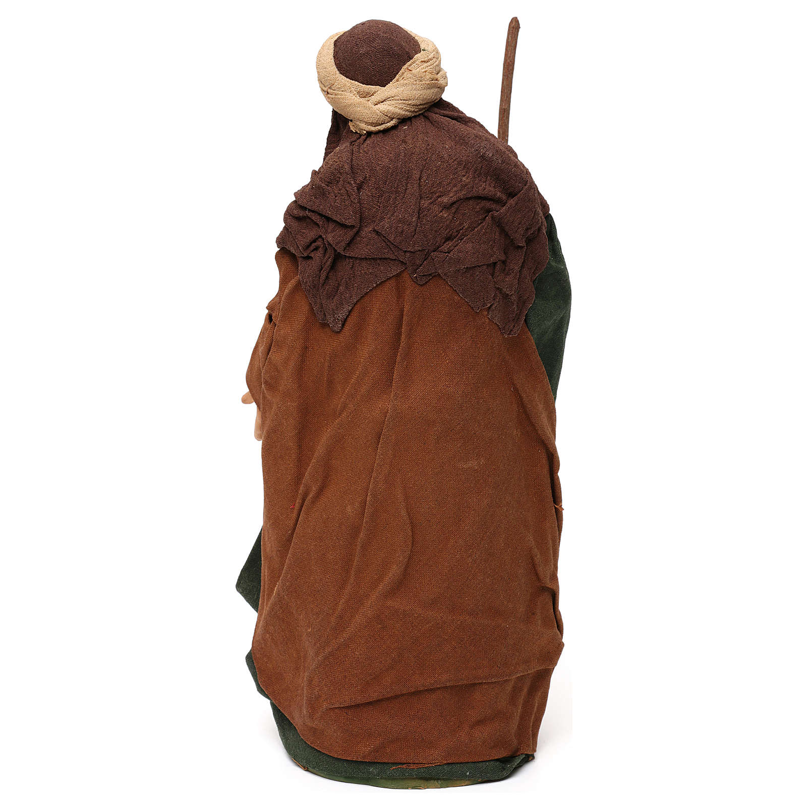 Statua San Giuseppe esterno presepe Lando Landi 65 cm vetroresina occhi