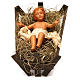 Baby Jesus with cradle 30cm Neapolitan Nativity s1
