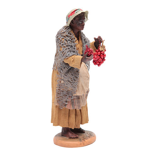 Woman with tomatoes 30cm Neapolitan Nativity 4