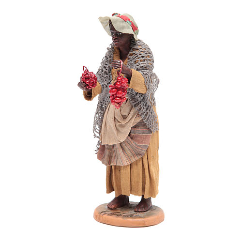 Femme maure avec tomates crèche napolitaine 30 cm 2