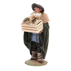Mann mit Kiste neapolitanische Krippe 24cm