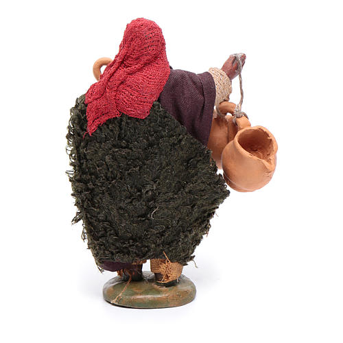 Moor with hanging jugs 10 cm for Neapolitan nativity scene 3