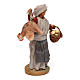 Woman with hanging hen and egg basket 12 cm   for Neapolitan nativity scene. s3