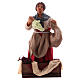 Donna mentre pigia uva 12 cm presepe napoletano s1