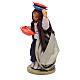 Woman with plates 12 cm for Neapolitan nativity scene s2