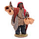 Moor man carrying hanging jugs 12 cm for Neapolitan nativity scene s1