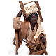 Moor man with chair on his head and in his hands 12 cm for Neapolitan nativity scene s2