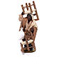 Moor man with chair on his head and in his hands 12 cm for Neapolitan nativity scene s3
