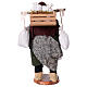 Uomo con cassetta e sacchi di farina, 14 cm presepe Napoli s6
