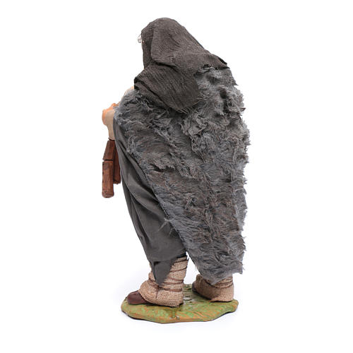 Statuina di zampognaro, 24 cm presepe napoletano 3