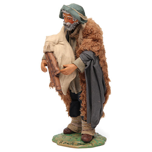 Figurka grającego na dudach, 24 cm, neapolitańska szopka 3