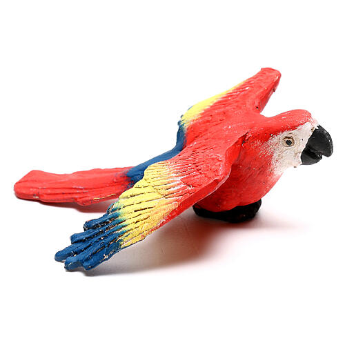 Papagei mit offenen Flügeln Neapolitanische Krippe 3
