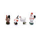 Kit animaletti 9 pezzi presepe fai da te 4 cm s2