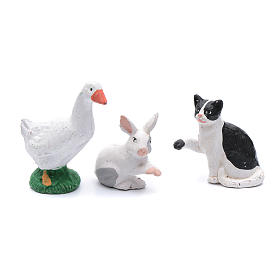 Kit animaletti 5 pezzi presepe fai da te 12 cm