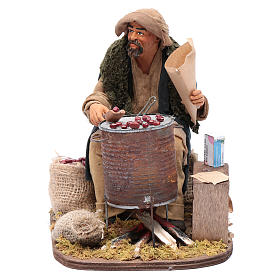 Chestnut seller 30 cm for Neapolitan nativity scene