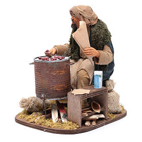 Chestnut seller 30 cm for Neapolitan nativity scene