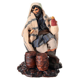 Figurka handlarz win, 8 cm, szopka neapolitańska