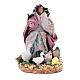 Woman with hens and ducks for  Neapolitan nativity scene 8 cm s1
