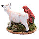 Woman sitting with a bucket and cow 8 cm for Neapolitan nativity scene s3