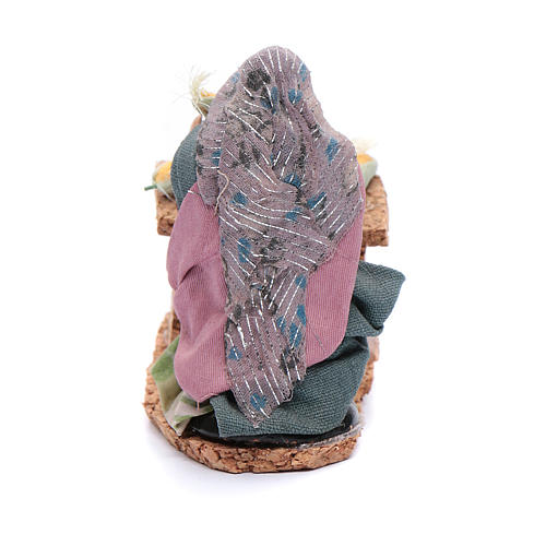 Woman with corn cob 8 cm for Neapolitan nativity scene 3