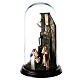 Neapolitan Nativity Scene Holy Family arabian style in glass dome s3