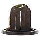 Nativity scene with glass domed roof on a wooden base for Neapolitan nativity scene s5