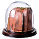 Nativity scene with stable, glass domed roof and angel for Neapolitan nativity scene s5