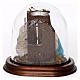 Trio nativité 15x15 cm avec cloche en verre crèche napolitaine s3