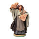 Neapolitan nativity scene statue woman with amphora on her shoulders 10 cm s1