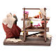 Fioraia con banchetto 10 cm presepe napoletano s4