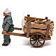 Homem com carrinho de lenha para presépio napolitano com peças de 10 cm de altura média s1