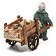 Homem com carrinho de lenha para presépio napolitano com peças de 10 cm de altura média s4
