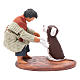 Fanciullo con cane 12 cm presepe napoletano s1