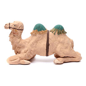 Neapolitan nativity scene decorated sitting camel in terracotta 24 cm