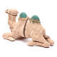 Wielbłąd siedzący dekorowany, terakota, szopka neapolitańska 24 cm s2