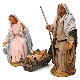 Klasyczna scena narodzin Jezusa, szopka neapolitańska 30 cm