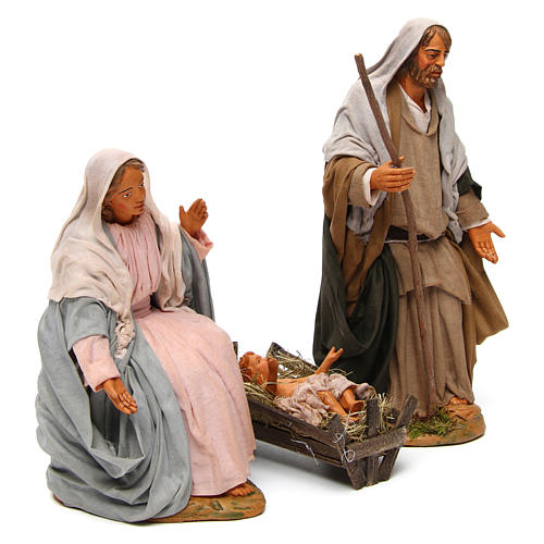 Neapolitan nativity scene Holy family 30 cm 3